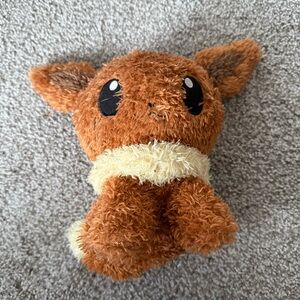 Eevee B2604 Pokemon Sekiguchi MokoMoko Beanie Plush 9" Stuffed Toy Doll Japan